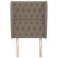 vidaXL Κεφαλάρι με Πτερύγια Taupe 83x23x118/128 εκ. Υφασμάτινο