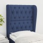 vidaXL Κεφαλάρι με Πτερύγια Μπλε 83x23x118/128 εκ. Υφασμάτινο