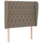 vidaXL Κεφαλάρι με Πτερύγια Taupe 93 x 23 x 118/128 εκ. Υφασμάτινο