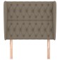 vidaXL Κεφαλάρι με Πτερύγια Taupe 93 x 23 x 118/128 εκ. Υφασμάτινο
