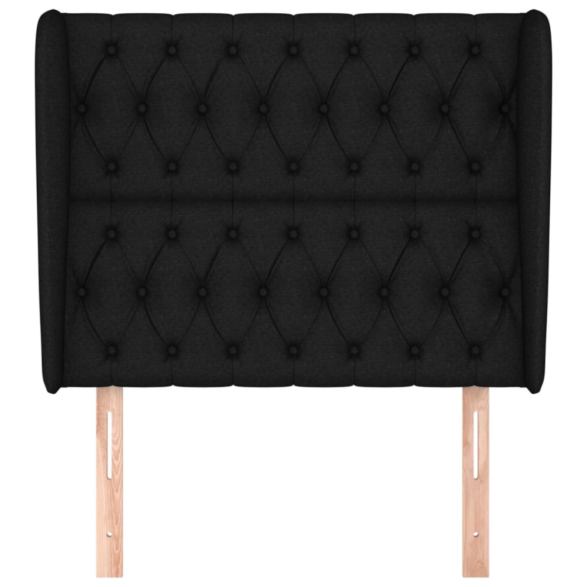 vidaXL Κεφαλάρι με Πτερύγια Μαύρο 103x23x118/128 εκ. Υφασμάτινο