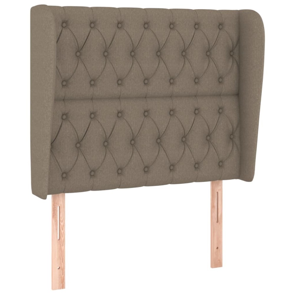 vidaXL Κεφαλάρι με Πτερύγια Taupe 103x23x118/128 εκ. Υφασμάτινο