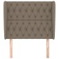 vidaXL Κεφαλάρι με Πτερύγια Taupe 103x23x118/128 εκ. Υφασμάτινο
