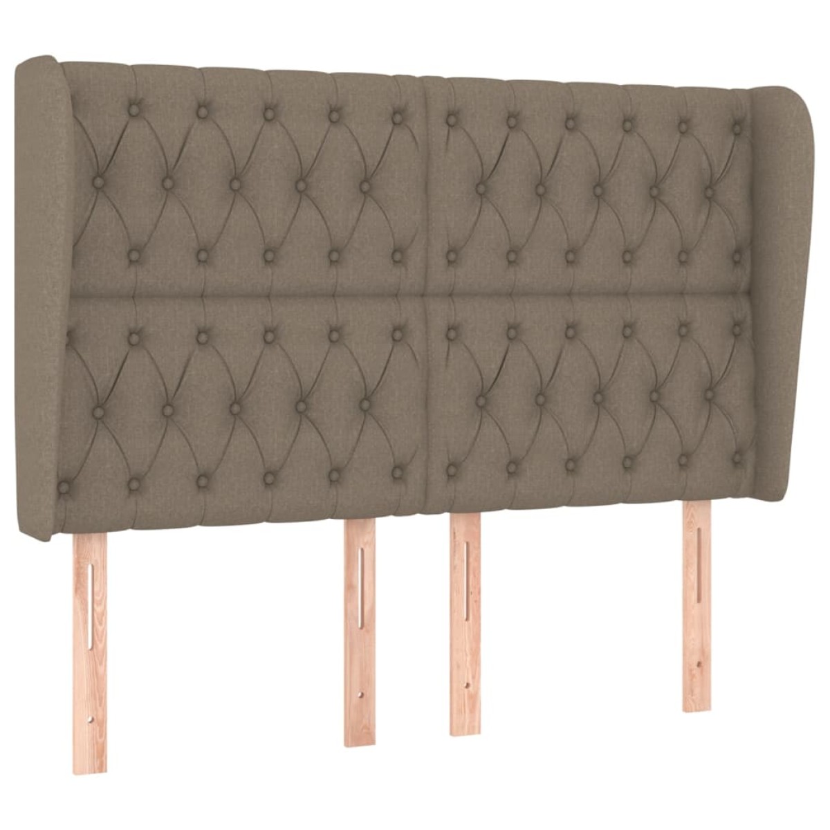 vidaXL Κεφαλάρι με Πτερύγια Taupe 163x23x118/128 εκ. Υφασμάτινο