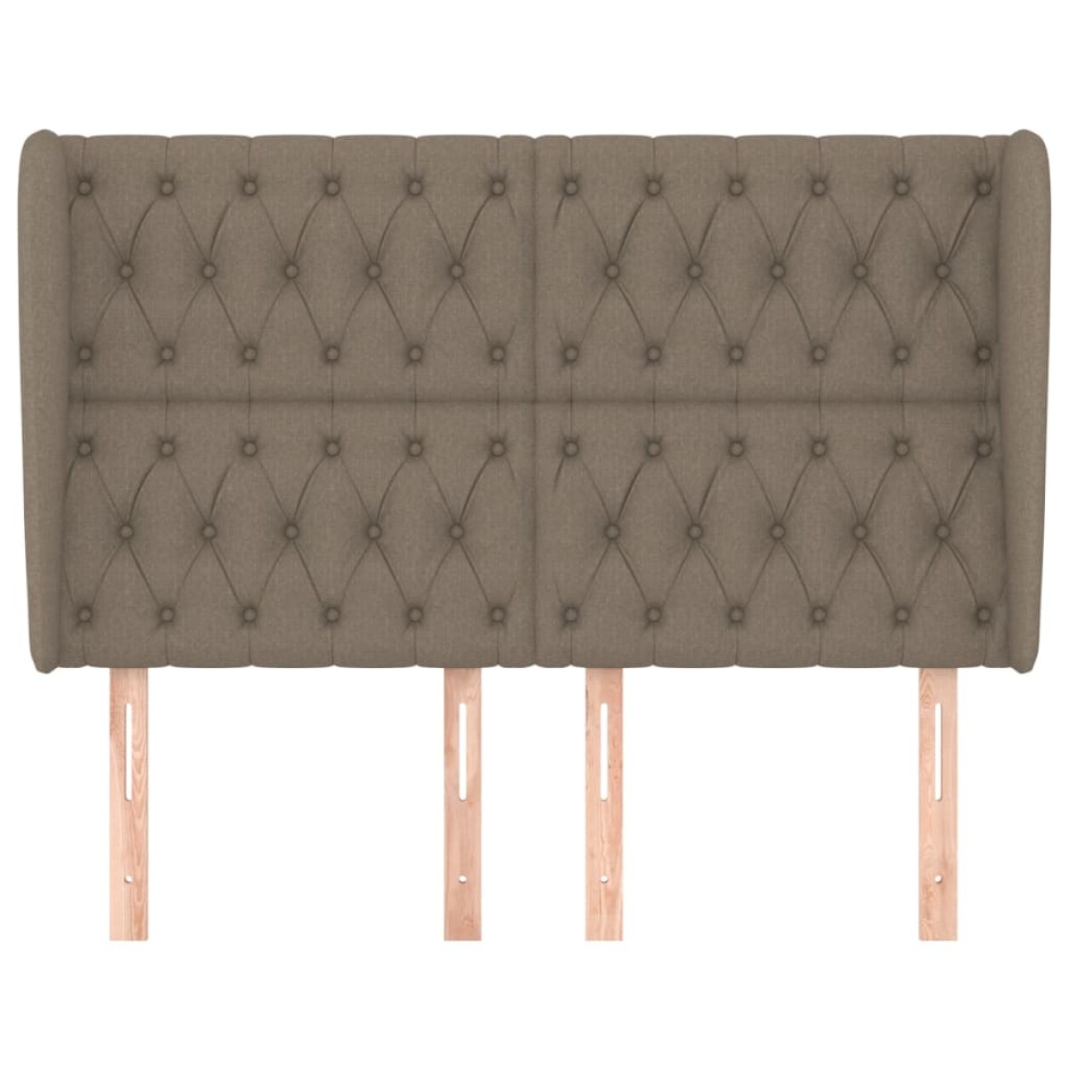 vidaXL Κεφαλάρι με Πτερύγια Taupe 163x23x118/128 εκ. Υφασμάτινο