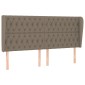 vidaXL Κεφαλάρι με Πτερύγια Taupe 183x23x118/128 εκ. Υφασμάτινο