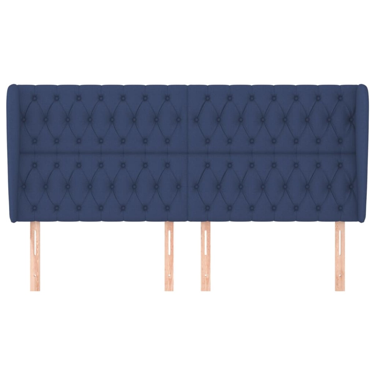 vidaXL Κεφαλάρι με Πτερύγια Μπλε 183x23x118/128 εκ. Υφασμάτινο