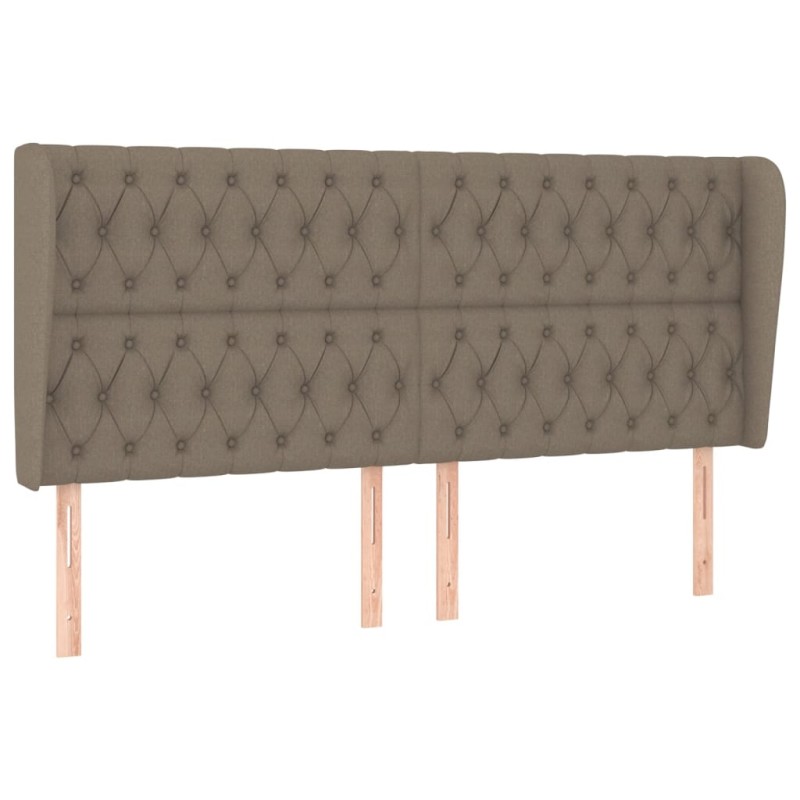 vidaXL Κεφαλάρι με Πτερύγια Taupe 203x23x118/128 εκ. Υφασμάτινο