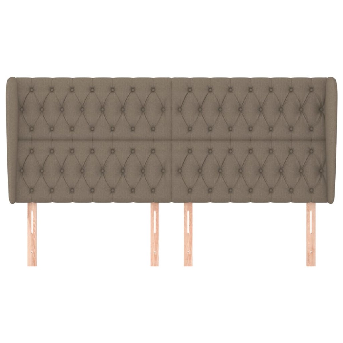 vidaXL Κεφαλάρι με Πτερύγια Taupe 203x23x118/128 εκ. Υφασμάτινο