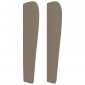 vidaXL Κεφαλάρι με Πτερύγια Taupe 203x23x118/128 εκ. Υφασμάτινο