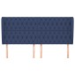 vidaXL Κεφαλάρι με Πτερύγια Μπλε 203x23x118/128 εκ. Υφασμάτινο