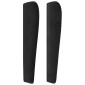 vidaXL Κεφαλάρι με Πτερύγια Μαύρο 103x23x118/128 εκ. Βελούδινο