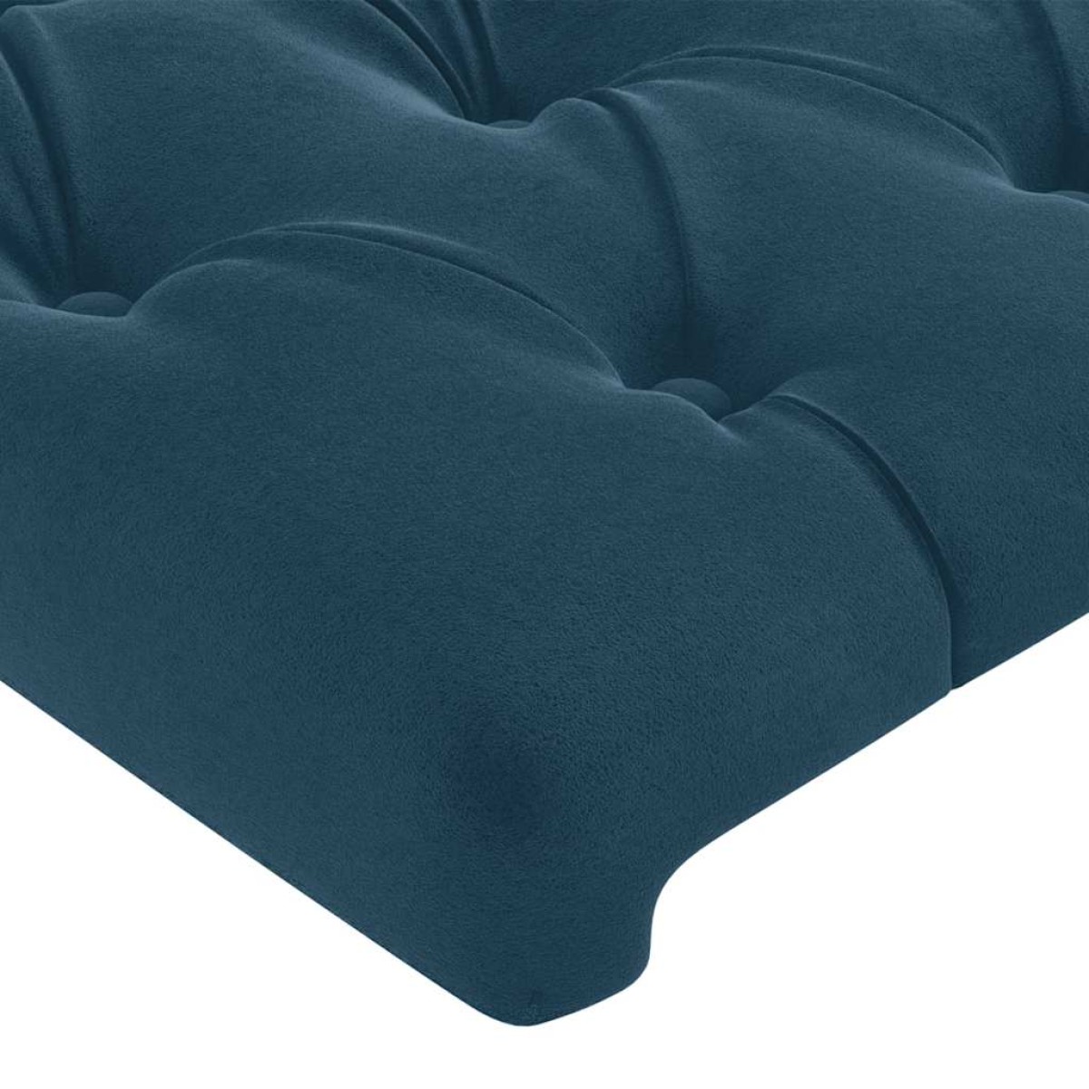 vidaXL Κεφαλάρι με Πτερύγια Σκούρο Μπλε 103x23x118/128 εκ. Βελούδινο