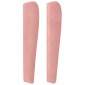 vidaXL Κεφαλάρι με Πτερύγια Ροζ 103x23x118/128 εκ. Βελούδινο