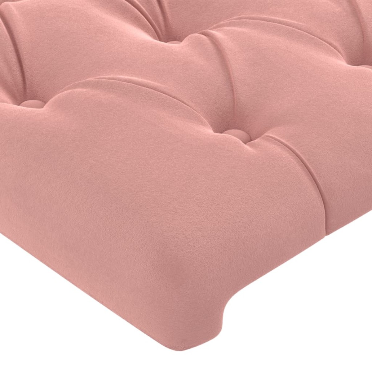 vidaXL Κεφαλάρι με Πτερύγια Ροζ 147x23x118/128 εκ. Βελούδινο