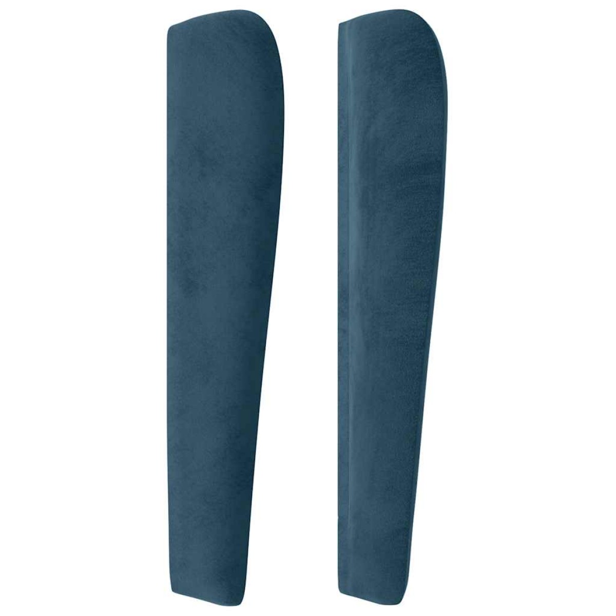 vidaXL Κεφαλάρι με Πτερύγια Σκούρο Μπλε 163x23x118/128 εκ. Βελούδινο
