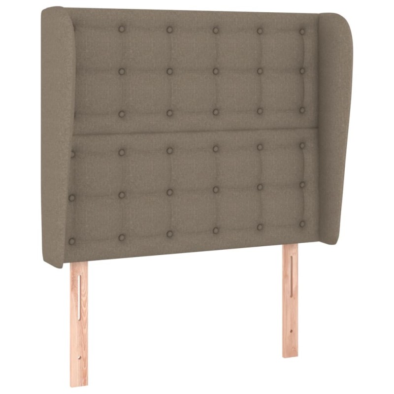 vidaXL Κεφαλάρι με Πτερύγια Taupe 93 x 23 x 118/128 εκ. Υφασμάτινο