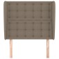 vidaXL Κεφαλάρι με Πτερύγια Taupe 93 x 23 x 118/128 εκ. Υφασμάτινο