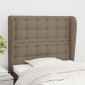 vidaXL Κεφαλάρι με Πτερύγια Taupe 93 x 23 x 118/128 εκ. Υφασμάτινο