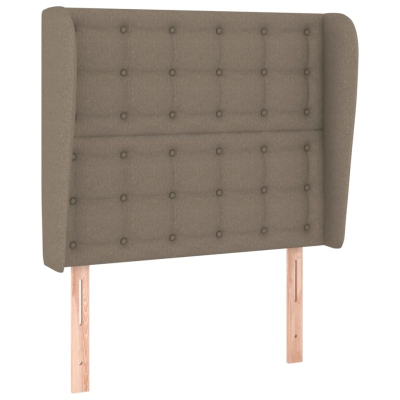 vidaXL Κεφαλάρι με Πτερύγια Taupe 103x23x118/128 εκ. Υφασμάτινο