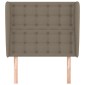 vidaXL Κεφαλάρι με Πτερύγια Taupe 103x23x118/128 εκ. Υφασμάτινο
