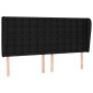 vidaXL Κεφαλάρι με Πτερύγια Μαύρο 183x23x118/128 εκ. Υφασμάτινο