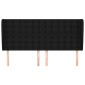 vidaXL Κεφαλάρι με Πτερύγια Μαύρο 183x23x118/128 εκ. Υφασμάτινο