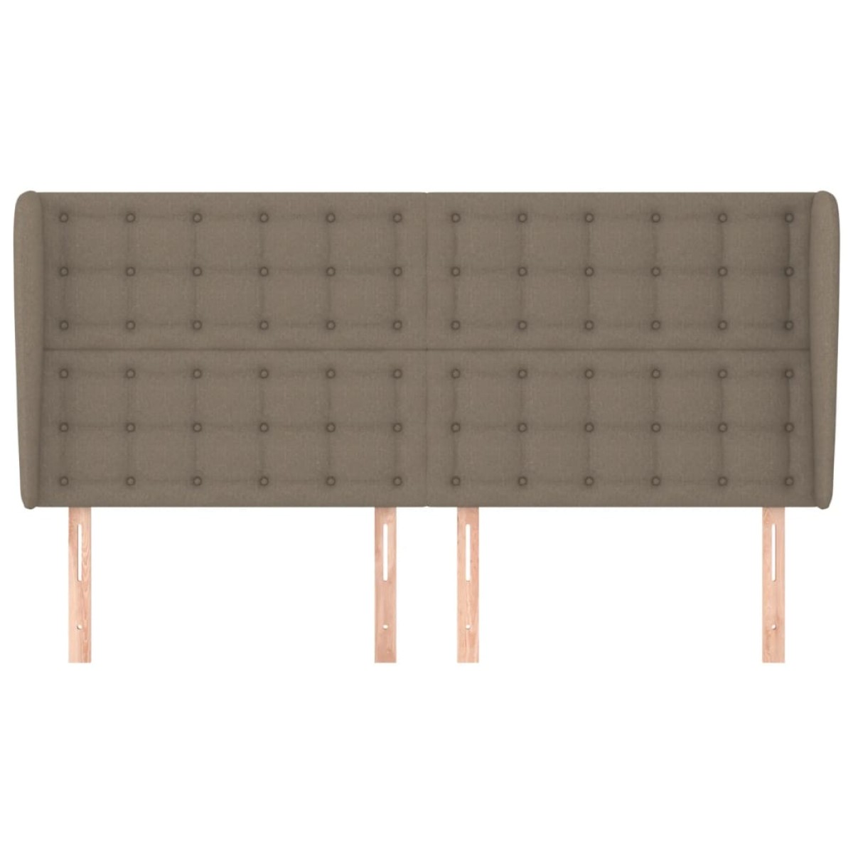 vidaXL Κεφαλάρι με Πτερύγια Taupe 183x23x118/128 εκ. Υφασμάτινο