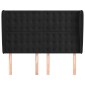 vidaXL Κεφαλάρι με Πτερύγια Μαύρο 147x23x118/128 εκ. Βελούδινο