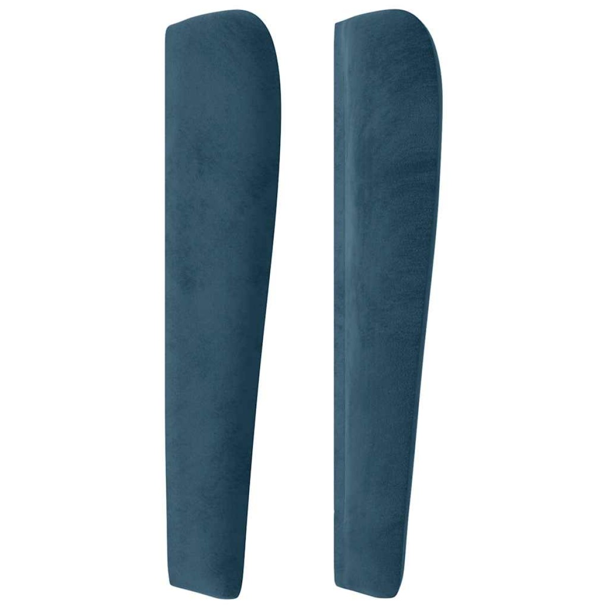 vidaXL Κεφαλάρι με Πτερύγια Σκούρο Μπλε 147x23x118/128 εκ.Βελούδινο