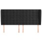 vidaXL Κεφαλάρι με Πτερύγια Μαύρο 183x23x118/128 εκ. Βελούδινο