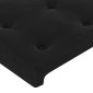 vidaXL Κεφαλάρι με Πτερύγια Μαύρο 183x23x118/128 εκ. Βελούδινο