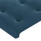 vidaXL Κεφαλάρι με Πτερύγια Σκούρο Μπλε 183x23x118/128 εκ. Βελούδινο