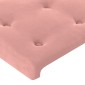 vidaXL Κεφαλάρι με Πτερύγια Ροζ 183x23x118/128 εκ. Βελούδινο