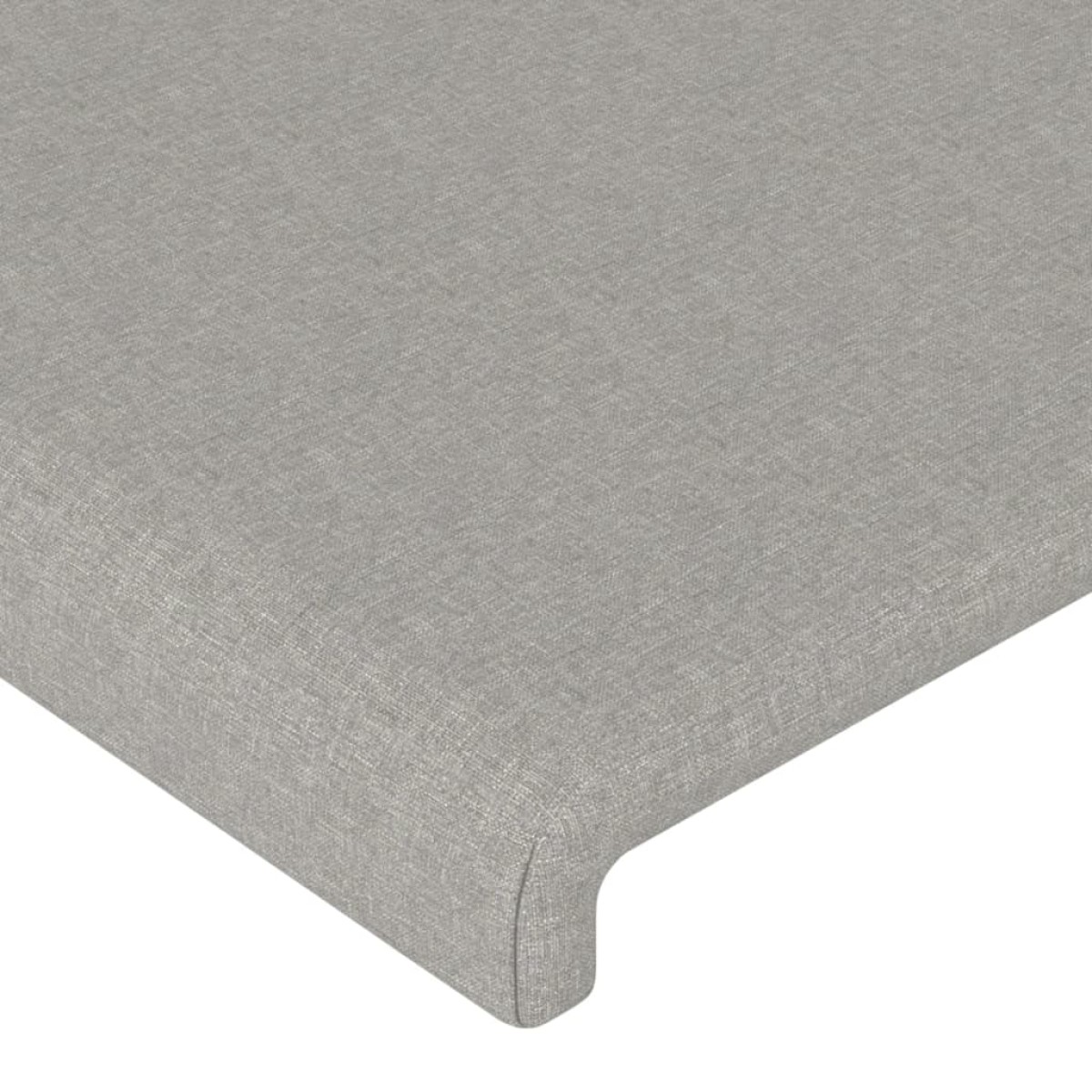 vidaXL Κεφαλάρι με Πτερύγια Ανοιχτό Γκρι 93x16x78/88 εκ. Υφασμάτινο