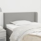 vidaXL Κεφαλάρι με Πτερύγια Ανοιχτό Γκρι 93x16x78/88 εκ. Υφασμάτινο