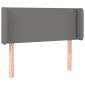 vidaXL Κεφαλάρι με Πτερύγια Σκούρο Γκρι 93x16x78/88 εκ. Υφασμάτινο