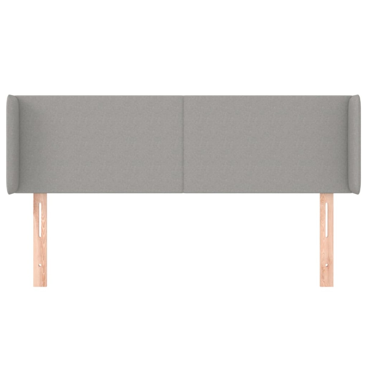 vidaXL Κεφαλάρι με Πτερύγια Ανοιχτό Γκρι 147x16x78/88 εκ. Υφασμάτινο