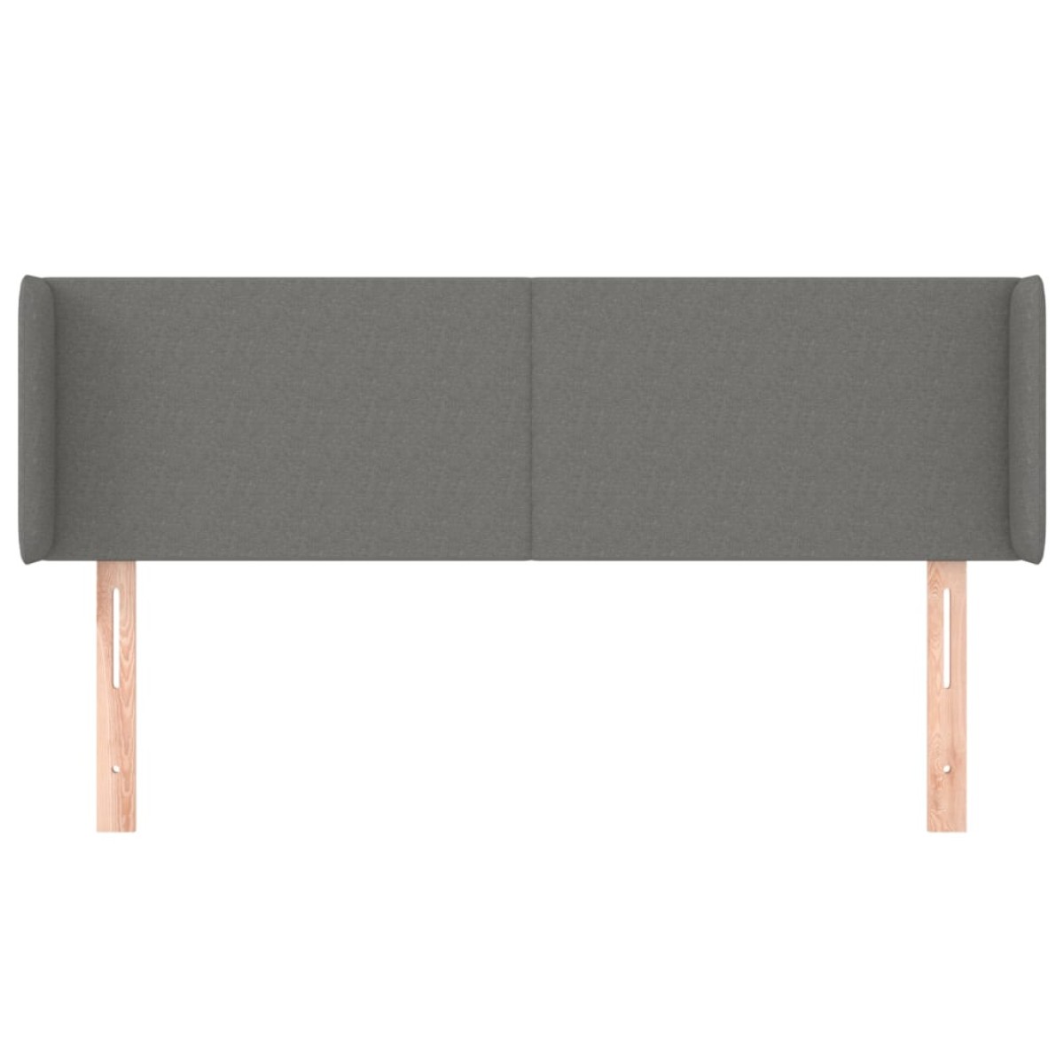 vidaXL Κεφαλάρι με Πτερύγια Σκούρο Γκρι 147x16x78/88 εκ. Υφασμάτινο