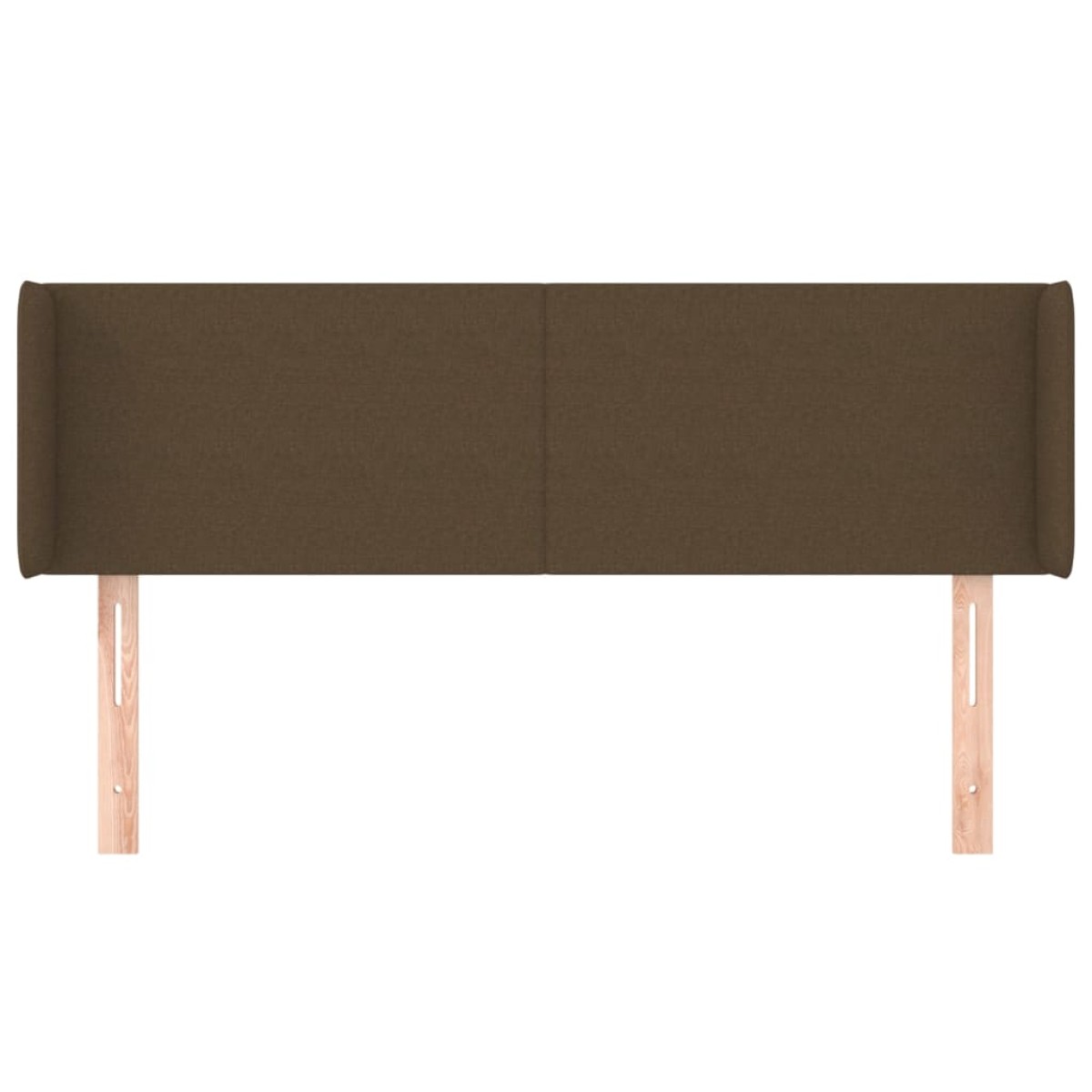 vidaXL Κεφαλάρι με Πτερύγια Σκούρο Καφέ 147x16x78/88 εκ. Υφασμάτινο