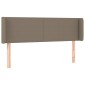 vidaXL Κεφαλάρι με Πτερύγια Taupe 147x16x78/88 εκ. Υφασμάτινο