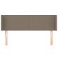 vidaXL Κεφαλάρι με Πτερύγια Taupe 147x16x78/88 εκ. Υφασμάτινο