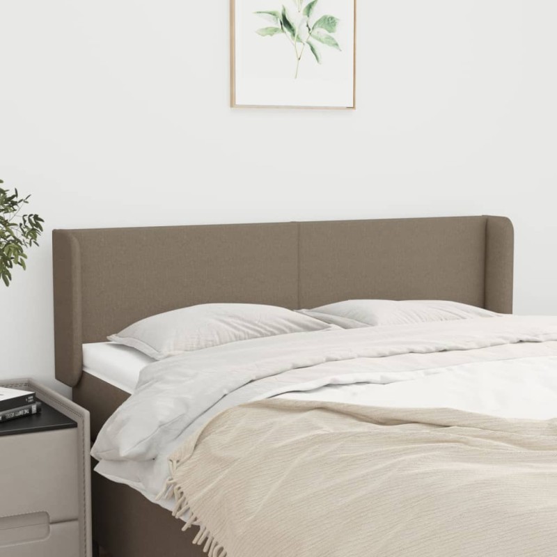 vidaXL Κεφαλάρι με Πτερύγια Taupe 147x16x78/88 εκ. Υφασμάτινο