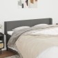 vidaXL Κεφαλάρι με Πτερύγια Σκούρο Γκρι 163x16x78/88 εκ. Υφασμάτινο