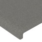 vidaXL Κεφαλάρι με Πτερύγια Σκούρο Γκρι 183x16x78/88 εκ. Υφασμάτινο