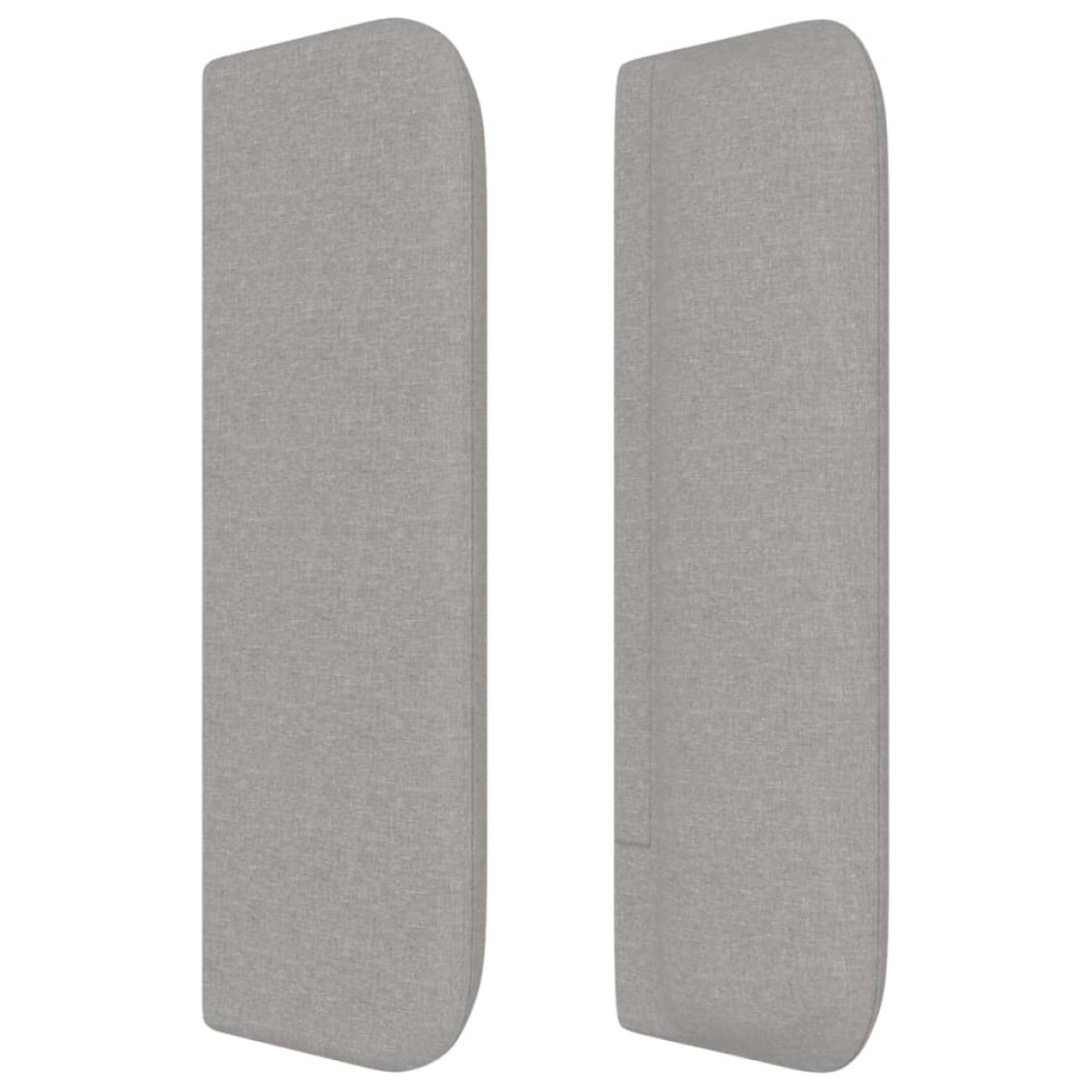 vidaXL Κεφαλάρι με Πτερύγια Ανοιχτό Γκρι 203x16x78/88 εκ. Υφασμάτινο