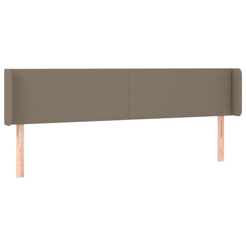 vidaXL Κεφαλάρι με Πτερύγια Taupe 203x16x78/88 εκ. Υφασμάτινο