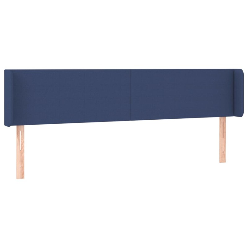 vidaXL Κεφαλάρι με Πτερύγια Μπλε 203x16x78/88 εκ. Υφασμάτινο