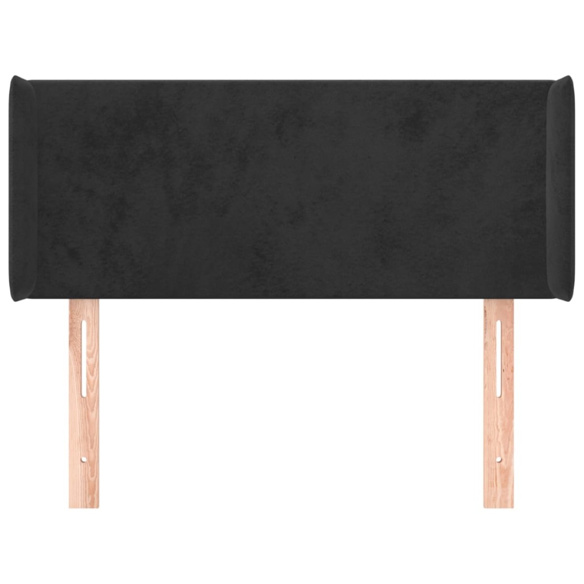 vidaXL Κεφαλάρι με Πτερύγια Μαύρο 83x16x78/88 εκ. Βελούδινο