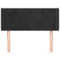 vidaXL Κεφαλάρι με Πτερύγια Μαύρο 83x16x78/88 εκ. Βελούδινο